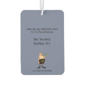 Grappige luchtverfrisser huwelijksherinneringscade (Achterkant)