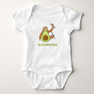 Grappige Luiaard Avocado Romper