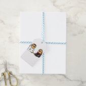 Grappige luiaard bruid en bruidegom bruiloft cadeaulabel (Met Touw)