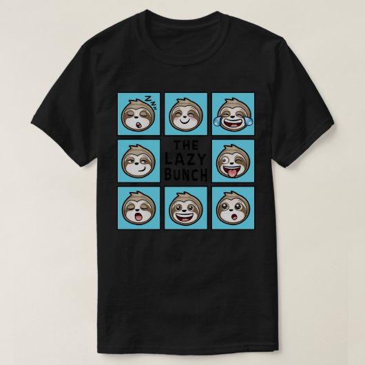 Grappige luiaard DE LUIE BOS T-shirt (Design voorkant)