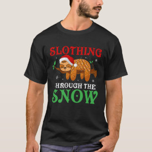 Grappige Luiaard Door de Sneeuw Luiaard Liefhebber T-shirt