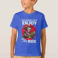 Grappige luiaard en cowboy schildpad shirten | lui