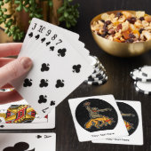 Grappige luiaard en vos pokerkaarten (Insitu)