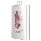 Grappige Luiaard Flask Cheers - Aangepaste tekst Flacon (Links)
