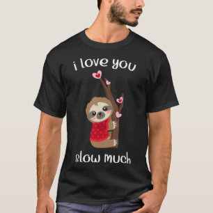 Grappige luiaard ik hou van traag veel bijpassende t-shirt