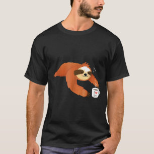 Grappige Luiaard Koffie Voor 's Ochtends T-shirt