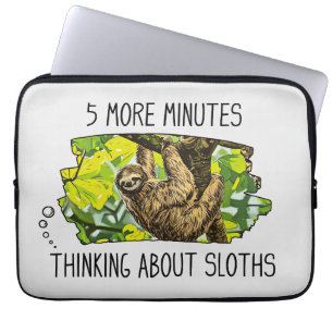 Grappige luiaard laptophoes laptop sleeve