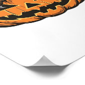 Grappige Luiaard op Halloween Pumpkin Essential T- Poster (Hoek)