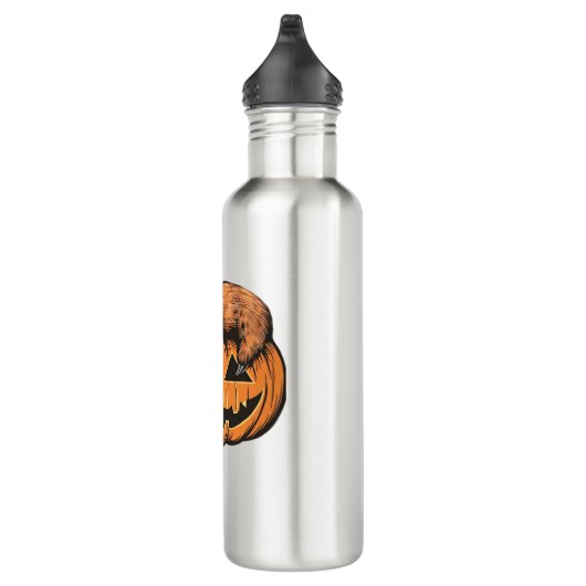Grappige Luiaard op Halloween Pumpkin Essential T- Waterfles (Rechts)