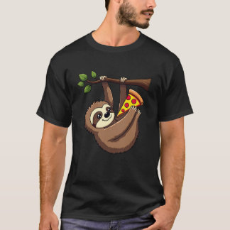 Grappige Luiaard Pizza T-shirt - Luiaard Liefhebbe