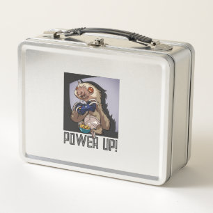 Grappige luiaard power up! Cartoon van videogameco