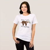 Grappige Luiaard Puns T-shirt, Punny Leuke Dieren  Tri-Blend Shirt (Voorkant volledig)