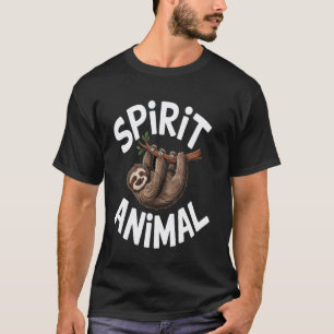 Grappige Luiaard Spirituele Dier T-shirt