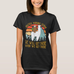 Grappige Luiaard Wandelteam Wandel Liefhebber Voor T-shirt
