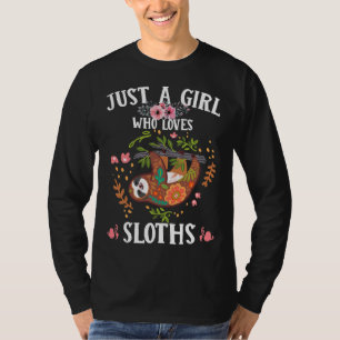 Grappige luiaards gewoon een meisje die t-shirt