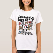 grappige luide mond dansen Mam woord kunst T-shirt (Voorkant)