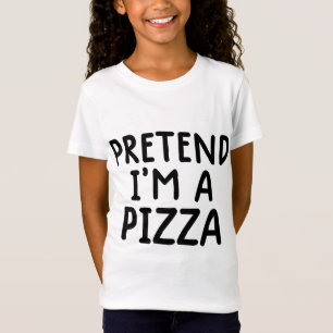 grappige luie halloween kostuum Doe alsof ik een p T-shirt