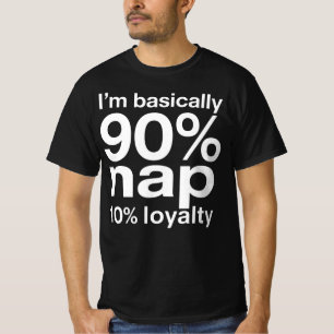Grappige Luie Hond Humor Sarcastisch Ontwerp T-shirt