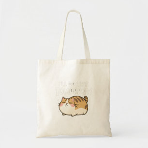 Grappige luie kat - ik doe dit morgen tote bag