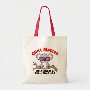 Grappige luie koala tote bag