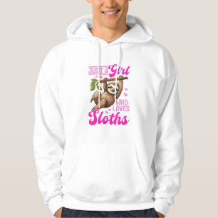 Grappige Luie Luiaard Gewoon een Meisje Dat Van Lu Hoodie