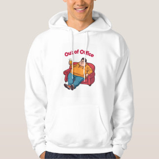 Grappige Luie Man Trui - Humoristisch Design Hoodie
