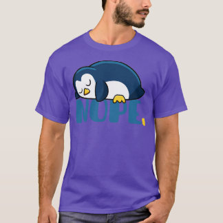 Grappige luie pinguïn 3 t-shirt