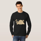 grappige luie pug Classic T-Shirt 346 (Voorkant volledig)
