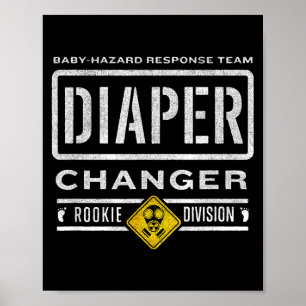 Grappige Luier Wisselaar Taak - Verwacht Baby Nieu Poster