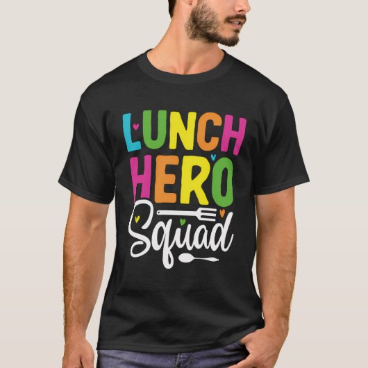 Grappige Lunch Hero Squad School Lunch Lady Squad  T-shirt (Voorkant)