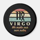 Grappige Maagd Zodiac Regels Magneet (Voorkant)