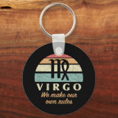 Grappige Maagd Zodiac Regels Sleutelhanger (Voorkant)