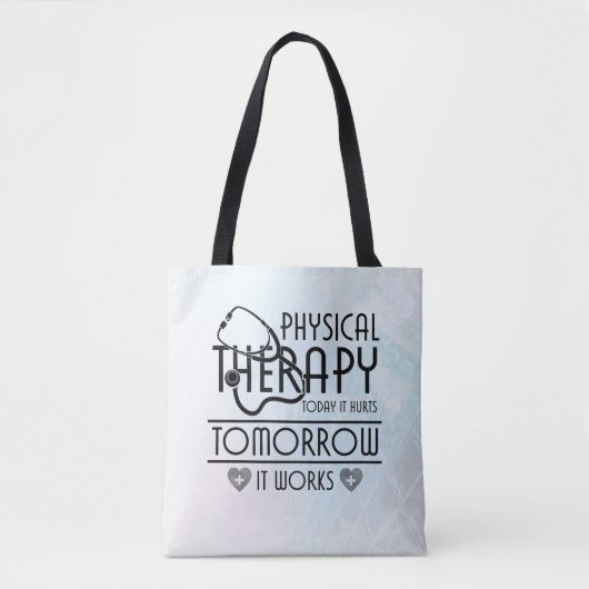 Grappige maar echte fysiotherapie Canvas tas (Voorkant)