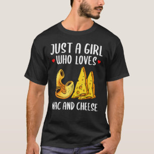 Grappige Mac en kaas voor meisjes Vrouwen Macaroni T-shirt