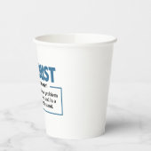 Grappige Machinist Definitie Gag Papieren Bekers (Links)