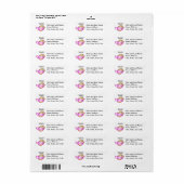 Grappige Mad Hatter Dormouse Alice in Wonderland Etiket (Full Sheet)