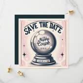 Grappige Magic Ball Roze Donkerblauw Save the date