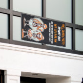 Grappige magische heksendrankketel spandoek (Buitenkant Gebouw)