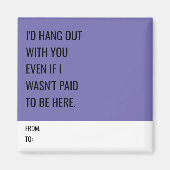 Grappige magneet voor collega's (Voorkant)