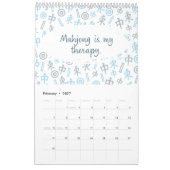 Grappige Mahjong citaten 2025 Kalender (Feb 2027)