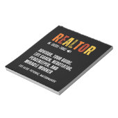 Grappige makelaar makelaar makelaar makelaar notitieblok (Gedraaid)