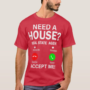 Grappige makelaar onroerend goed huis verkoper cad t-shirt