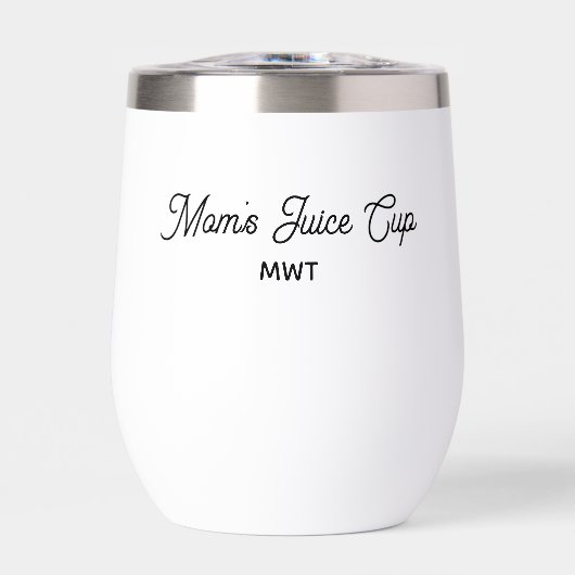 Grappige mam sap cup, monogram elke aangepaste tek (Voorkant)