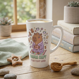Grappige Mama Capy Moederdag Moe Moeder Cadeau Latte Mok