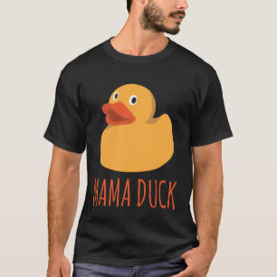 Grappige Mama Duck Rubber Ducky Familie Geschikt v T-shirt