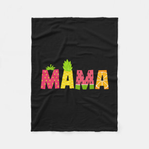 Grappige Mama Fruitarische Liefhebber Zomer Nana F Fleece Deken