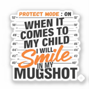 Grappige Mama Protect Modus Sarcastische Moeder Ci Sticker