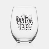 Grappige Mama sap woord kunst Wijnglas Zonder Voet (Voorkant)