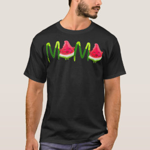 Grappige Mama Watermeloen Slice Moeder Zomer Fruit T-shirt