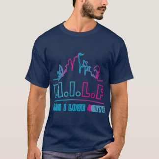 Grappige man die ik leuk vind voor gamers meisje t-shirt